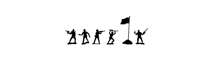 Green Army Men  Free Fonts Download