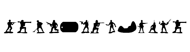 Green Army Men  Free Fonts Download