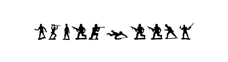Green Army Men  Free Fonts Download