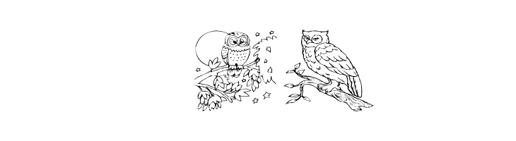 AEZ Owls for Traci  Free Fonts Download