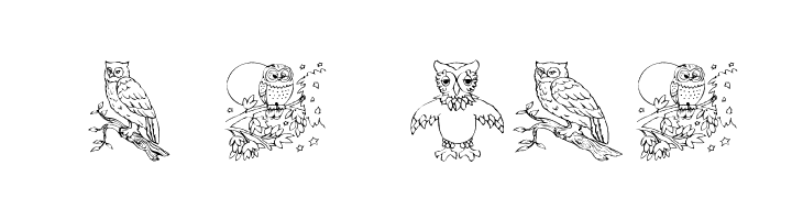 AEZ Owls for Traci  Free Fonts Download