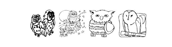 AEZ Owls for Traci  Free Fonts Download