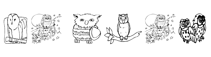 AEZ Owls for Traci  Free Fonts Download