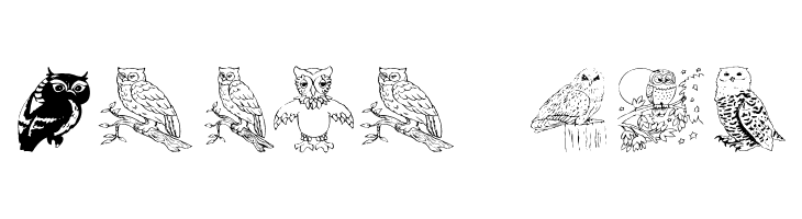 AEZ Owls for Traci  Free Fonts Download