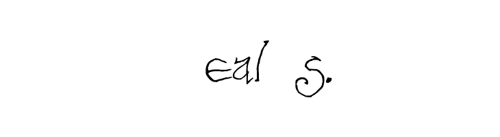 Bilbo-hand Regular  Free Fonts Download