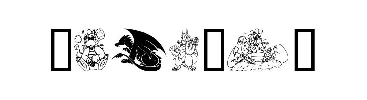 Lisa's Dragons  Free Fonts Download