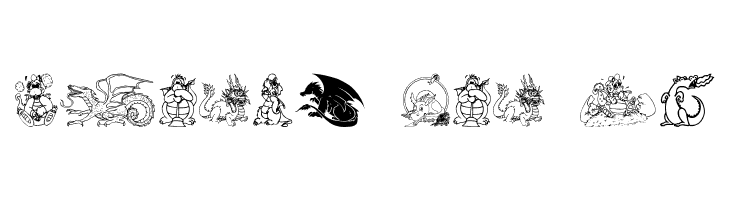 Lisa's Dragons  Free Fonts Download