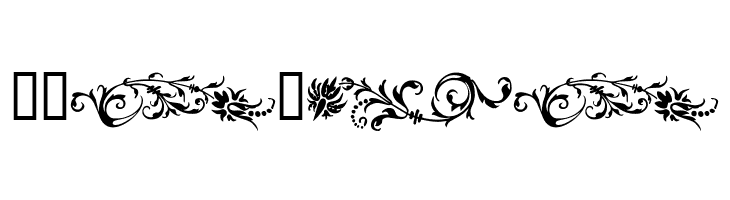 Flower Ornaments  Free Fonts Download