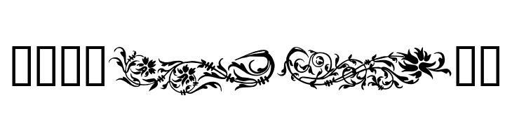 Flower Ornaments  Free Fonts Download