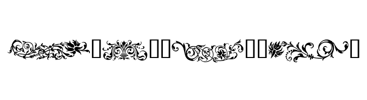 Flower Ornaments  Free Fonts Download