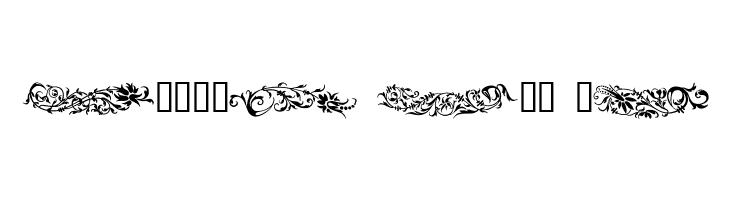 Flower Ornaments  Free Fonts Download