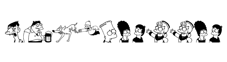 Simpsons MmmmFont  Free Fonts Download
