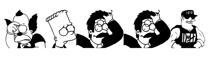 Simpsons MmmmFont  Free Fonts Download