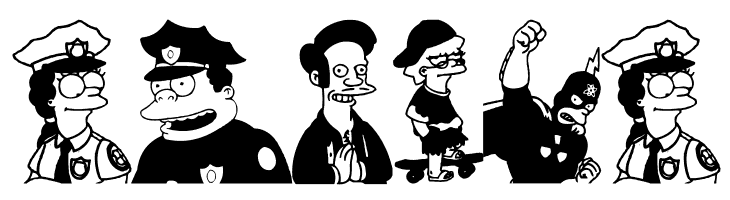 Simpsons MmmmFont  Free Fonts Download