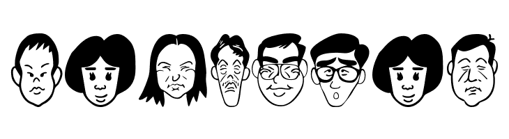 SakabePeople07  Free Fonts Download