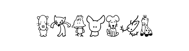 SakabeAnimal02  Free Fonts Download