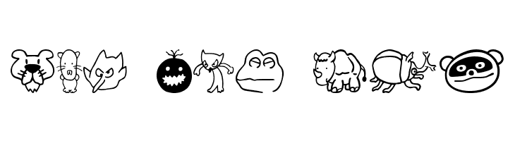 SakabeAnimal02  Free Fonts Download