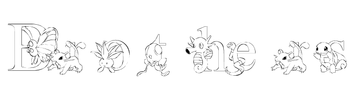 LMS Poke'mon Master Outline  Free Fonts Download
