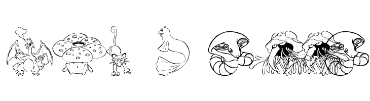 LMS Poke'mon Master DingBat  Free Fonts Download