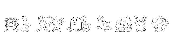 LMS Poke'mon Master DingBat  Free Fonts Download