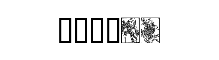 Art Nouveau Flowers  Free Fonts Download