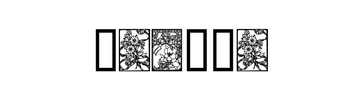 Art Nouveau Flowers  Free Fonts Download