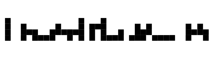 Tetris Blocks  Free Fonts Download