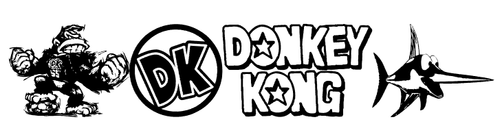 Donkey Kong World  Free Fonts Download