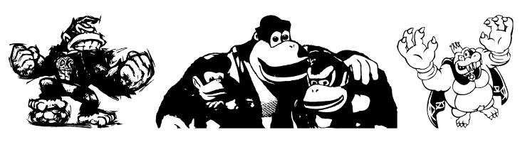 Donkey Kong World  Free Fonts Download