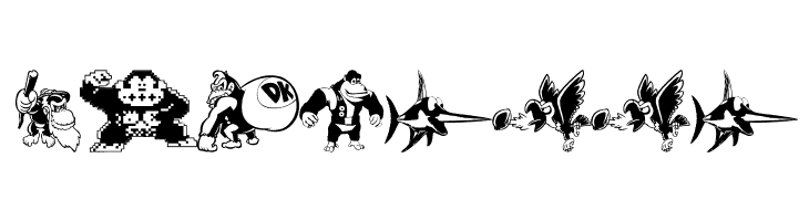 Donkey Kong World  Free Fonts Download