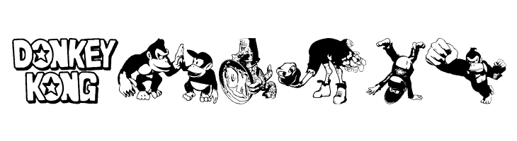 Donkey Kong World  Free Fonts Download