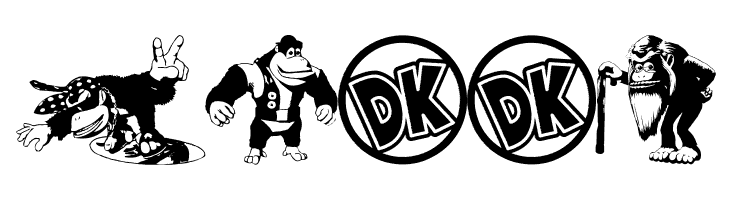 Donkey Kong World  Free Fonts Download