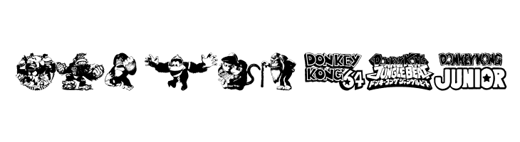 Donkey Kong World  Free Fonts Download