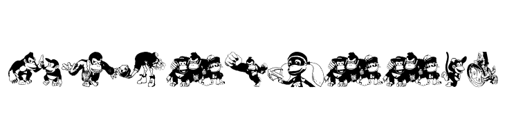 Donkey Kong World  Free Fonts Download