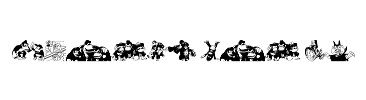 Donkey Kong World  Free Fonts Download