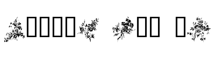 Florals1  Free Fonts Download