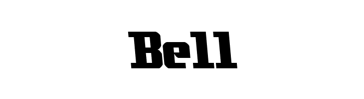 Bell Zenith 2000 Font
