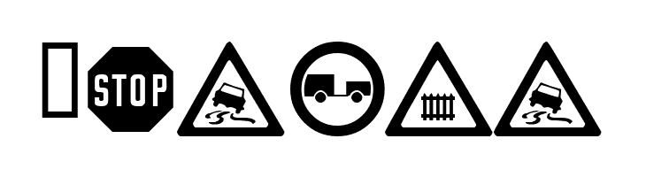 wmroadsigns  Free Fonts Download