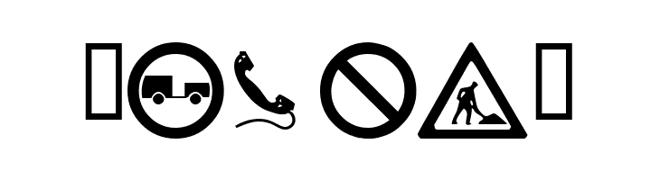 wmroadsigns  Free Fonts Download