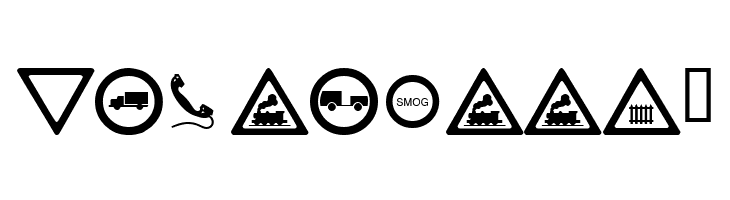 wmroadsigns  Free Fonts Download