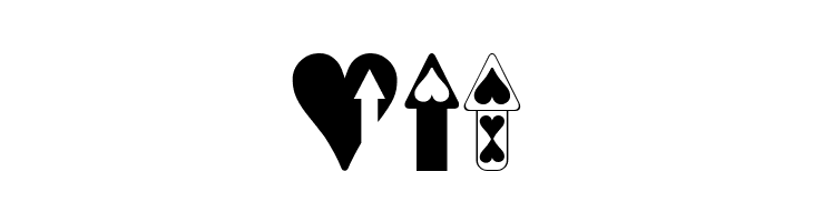 Hearts n Arrows  Free Fonts Download