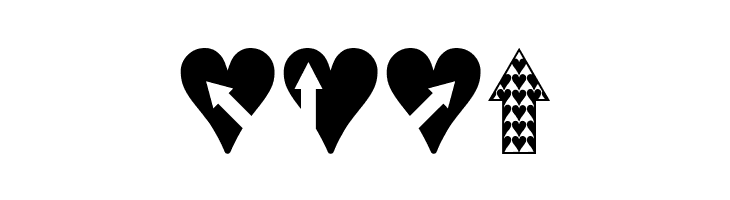 Hearts n Arrows  Free Fonts Download