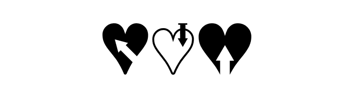 Hearts n Arrows  Free Fonts Download