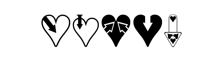 Hearts n Arrows  Free Fonts Download