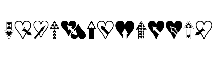 Hearts n Arrows  Free Fonts Download