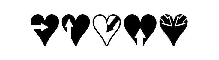 Hearts n Arrows  Free Fonts Download