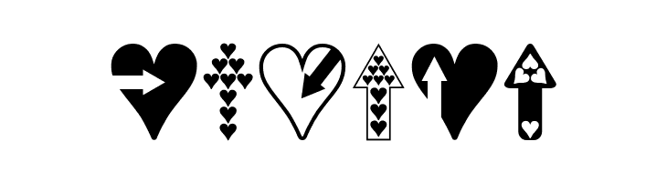Hearts n Arrows  Free Fonts Download