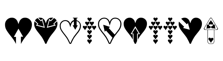 Hearts n Arrows  Free Fonts Download