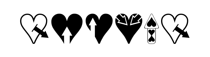 Hearts n Arrows  Free Fonts Download