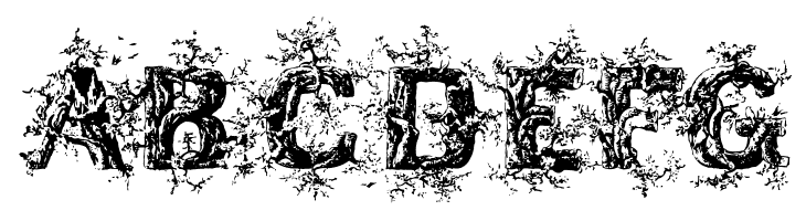 DeepWoodsInitials  Free Fonts Download